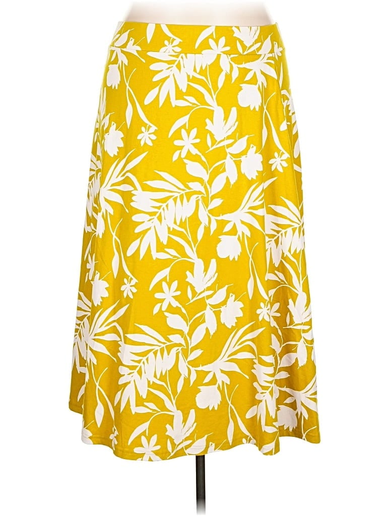 Pre-owned Pact Casual Skirt In Yellow