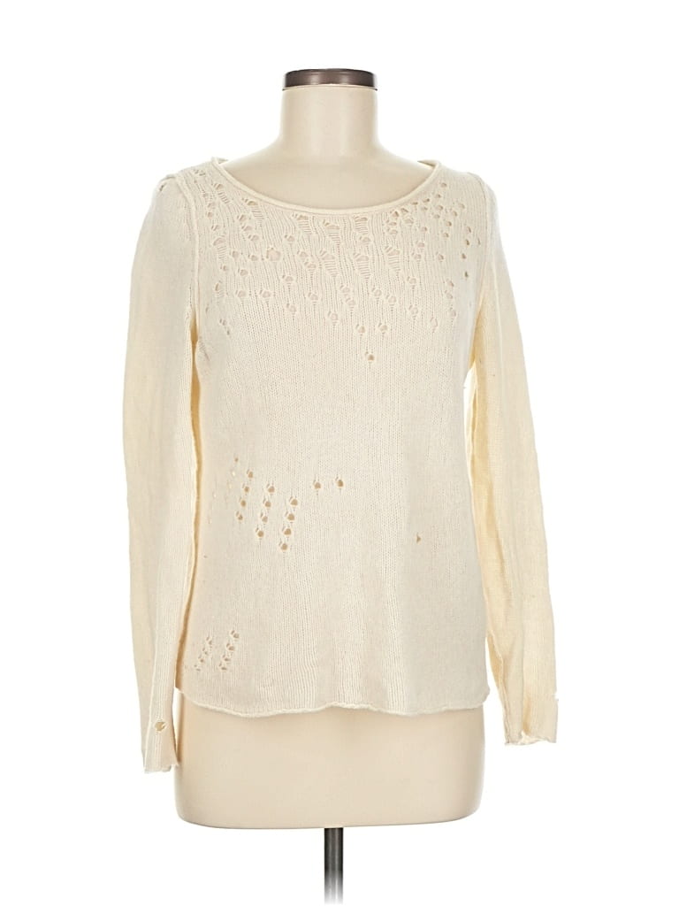 Pre-owned 360cashmere Cashmere Pullover Sweater In White