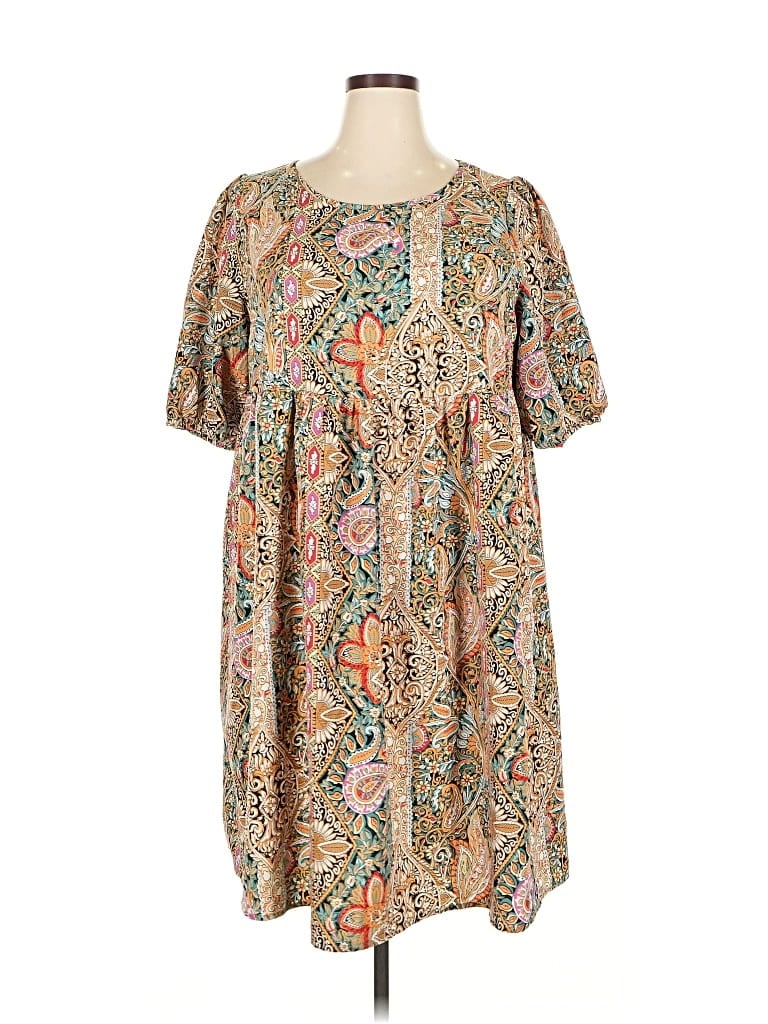 Pre-owned Emery Rose Casual Dress In Brown