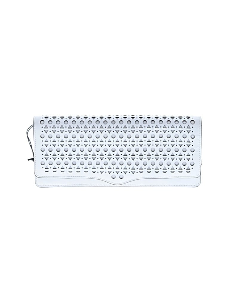 Pre-owned Rebecca Minkoff Leather Clutch In White