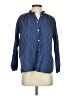 Mille 100% Cotton Stripes Blue Long Sleeve Button-Down Shirt Size XXS - photo 1