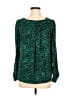 Tegan 100% Polyester Teal Long Sleeve Blouse Size 6 - photo 1
