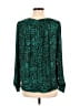 Tegan 100% Polyester Teal Long Sleeve Blouse Size 6 - photo 2
