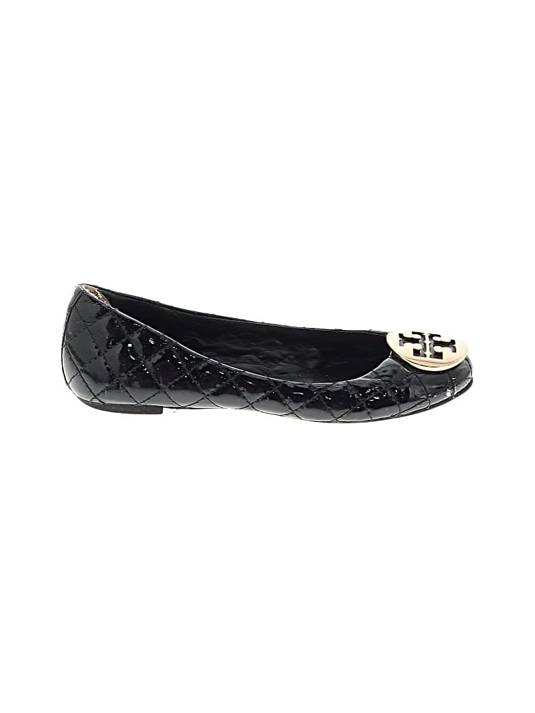 Pre-owned Tory Burch Flats In Black