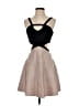 Bebe Color Block Tan Cocktail Dress Size S - photo 1