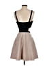 Bebe Color Block Tan Cocktail Dress Size S - photo 2