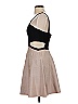 Bebe Color Block Tan Cocktail Dress Size S - photo 5