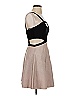 Bebe Color Block Tan Cocktail Dress Size S - photo 4