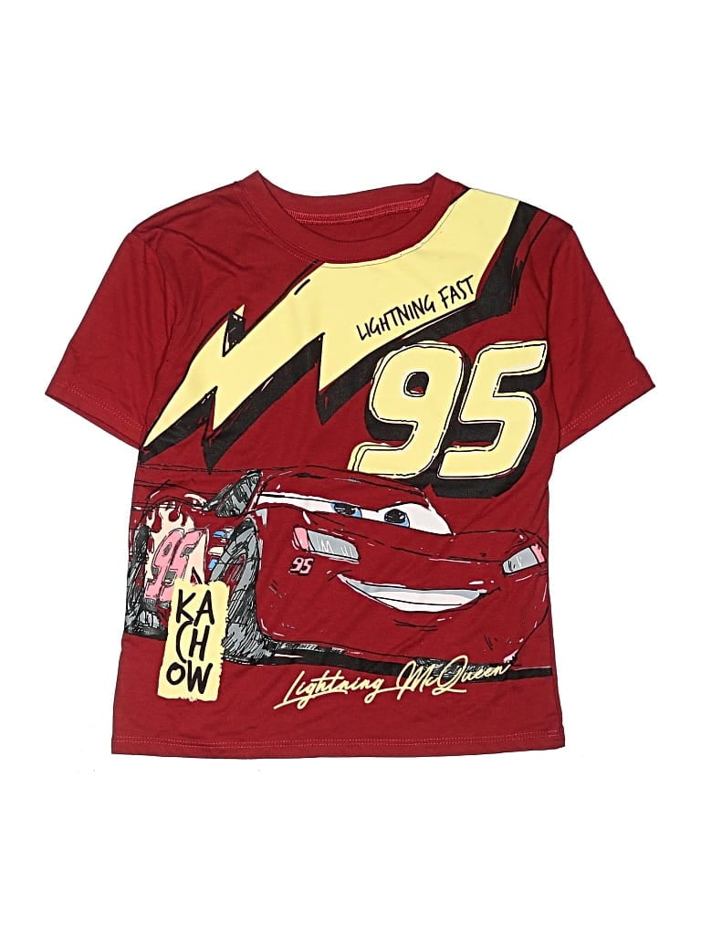 Pre-owned Disney Pixar Kids' Short Sleeve T-shirt In Red