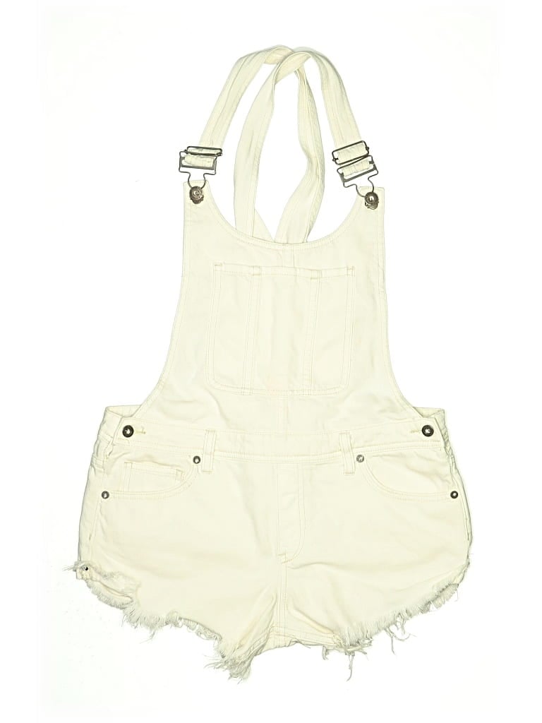 Pre-owned We The Free Overall Shorts In White