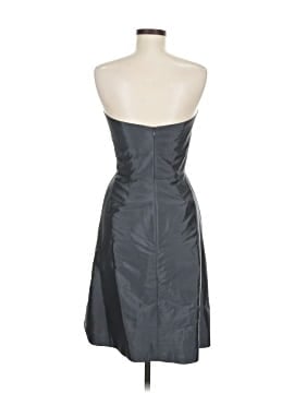 white christmas dresses Alfred Sung Dupioni Cocktail Dress Bow Accents Sleeveless in Silver 0