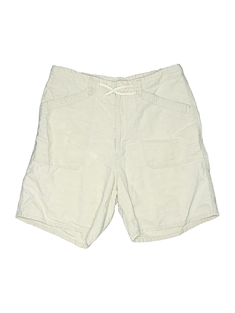 Pre-owned United Colors Of Benetton Khaki Shorts In White