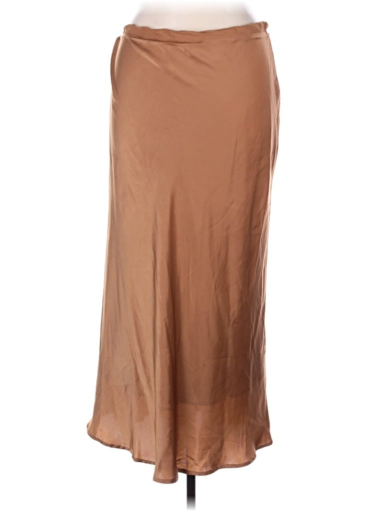 Pre-owned Impressions Formal Skirt In Brown