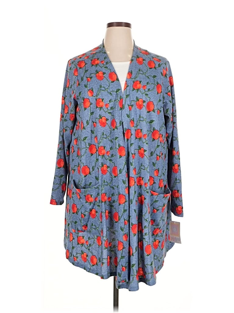 Lularoe Cardigan Sweater In Blue