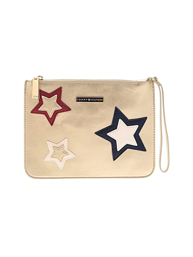 Pre-owned Tommy Hilfiger Wristlet In Gold