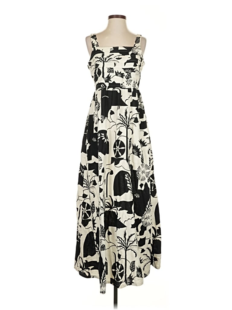 Pre-owned Nicole Miller Casual Dress In White