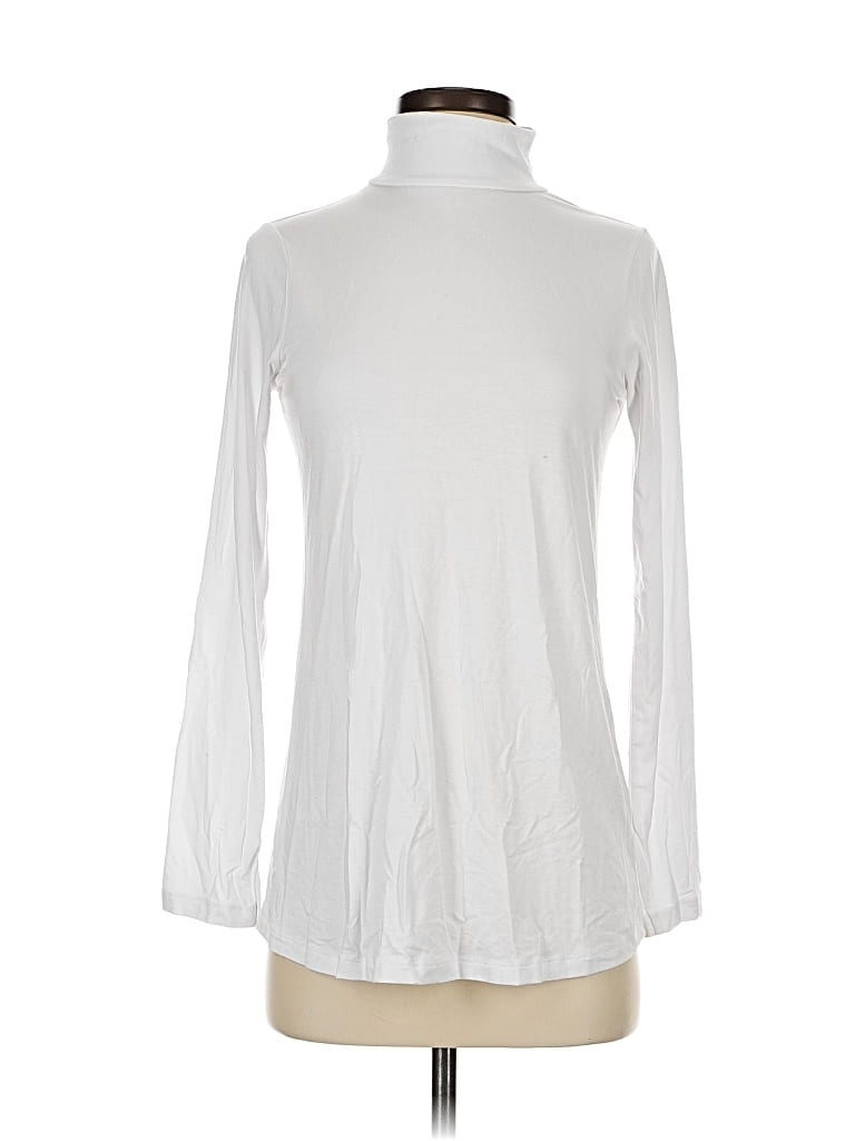 Pre-owned Asos Design Long Sleeve Turtleneck In White