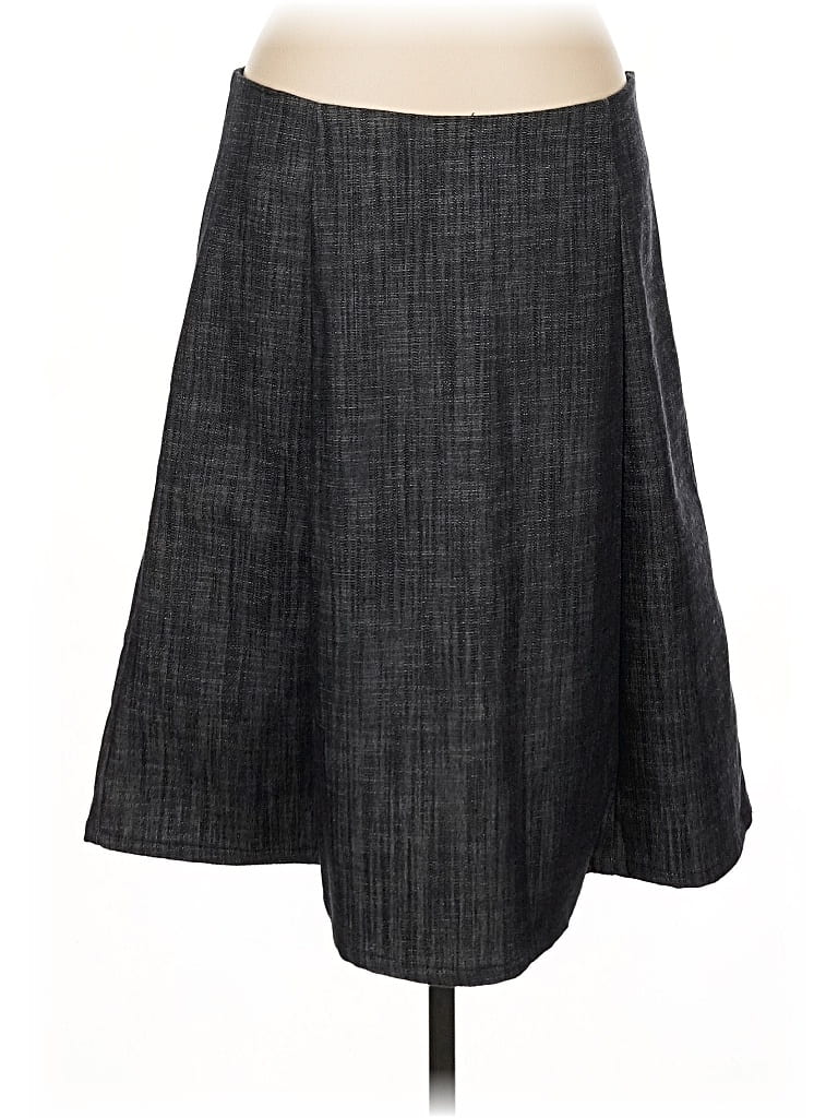 Pre-owned Lesley Evers Casual Skirt In Gray