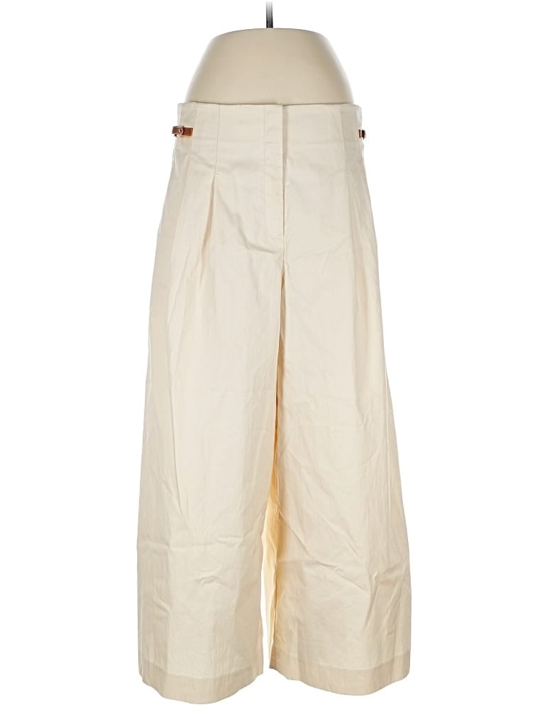 Pre-owned Lafayette 148 Casual Pants In White