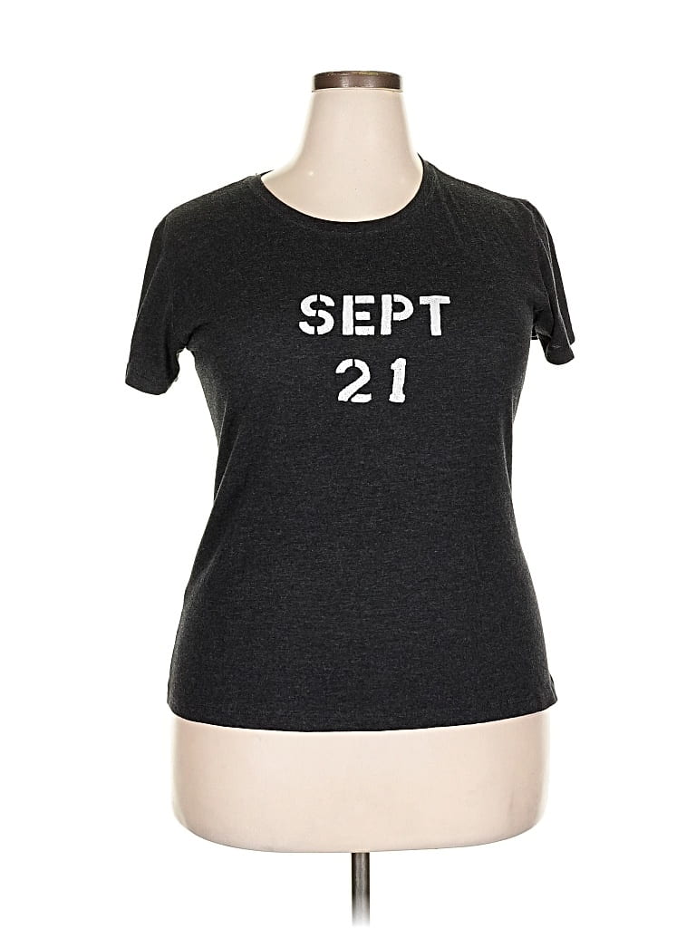 Pre-owned Assorted Brands Short Sleeve T-shirt In Gray