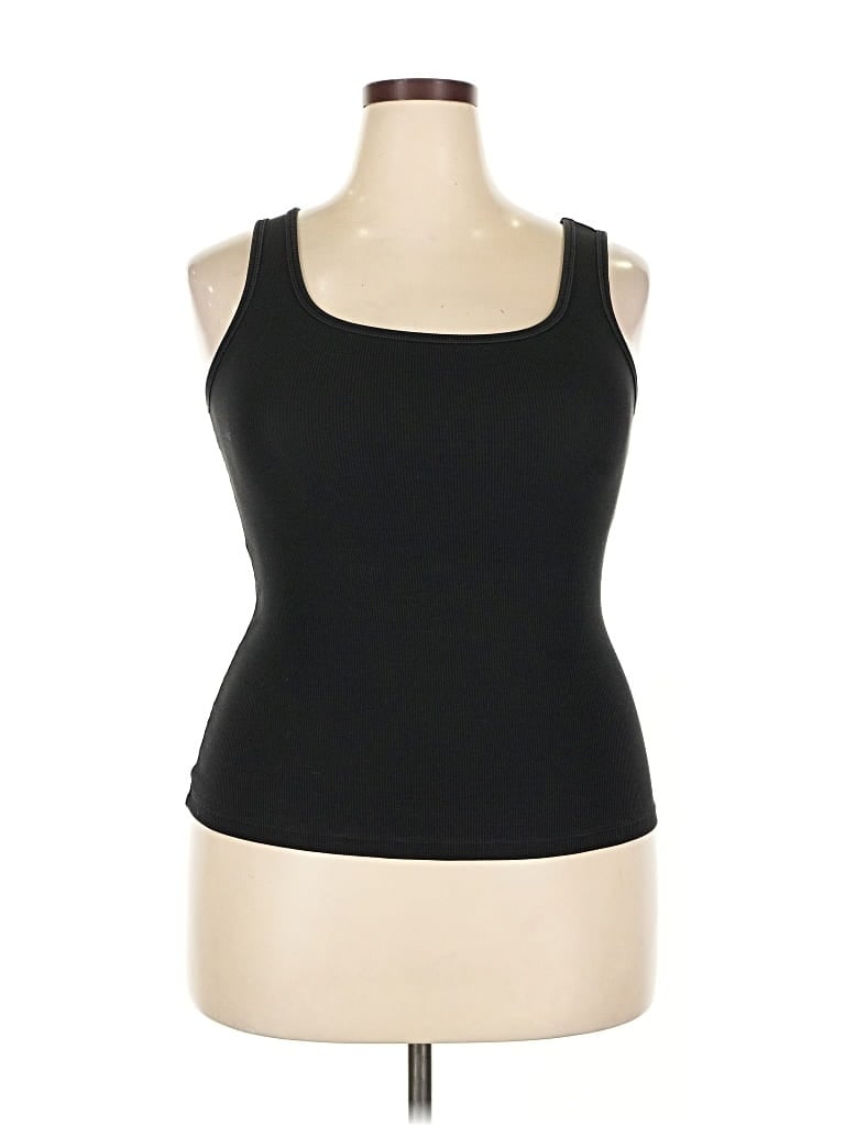 Pre-owned Knix Tank Top Black Strapless Neckline Tops