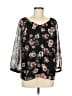 CAbi 100% Polyester Black 3/4 Sleeve Blouse Size M - photo 1