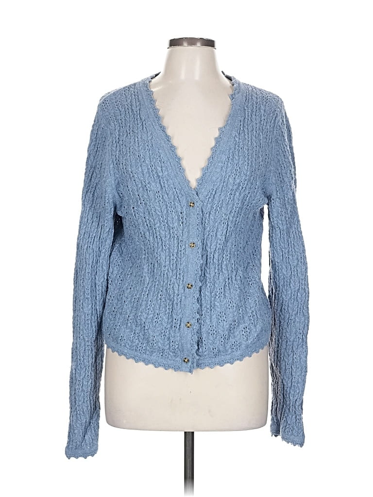 Pre-owned Gap Cardigan Sweater In Blue