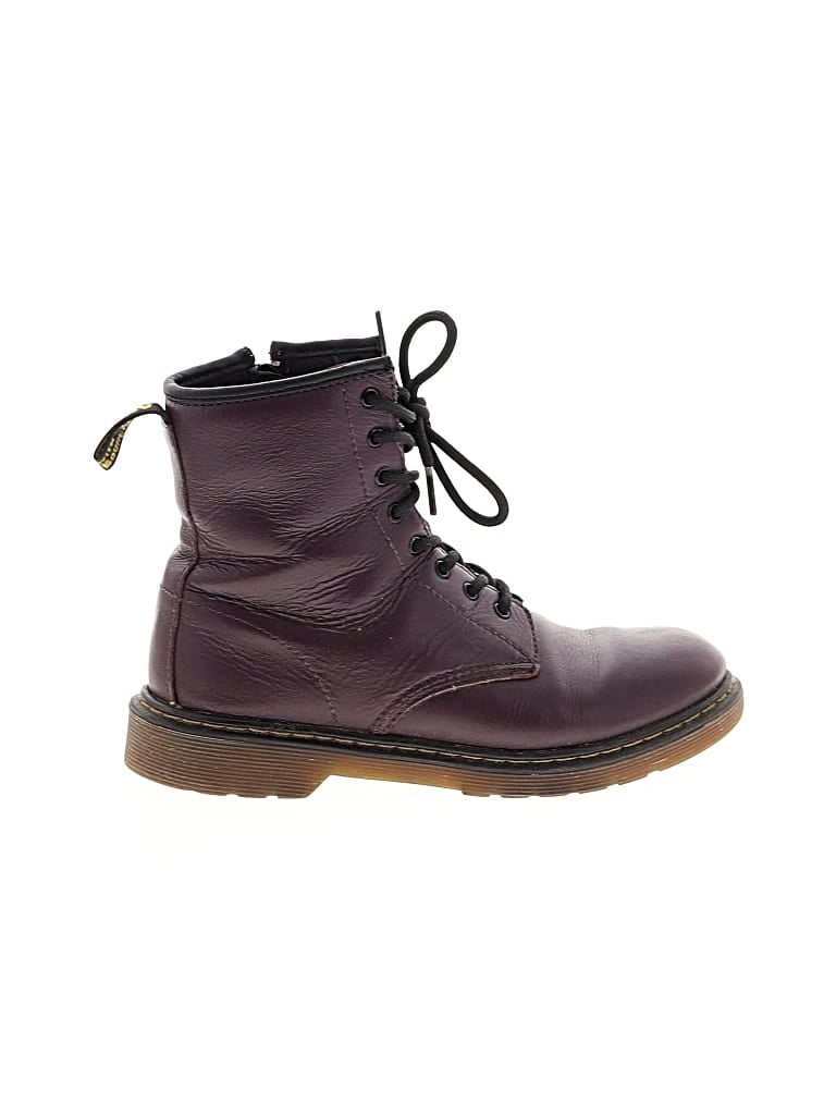 Pre-owned Dr. Martens Ankle Boots In Purple