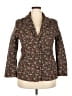 L.L.Bean Floral Brown Blazer Size 0 - photo 1