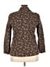 L.L.Bean Floral Brown Blazer Size 0 - photo 2