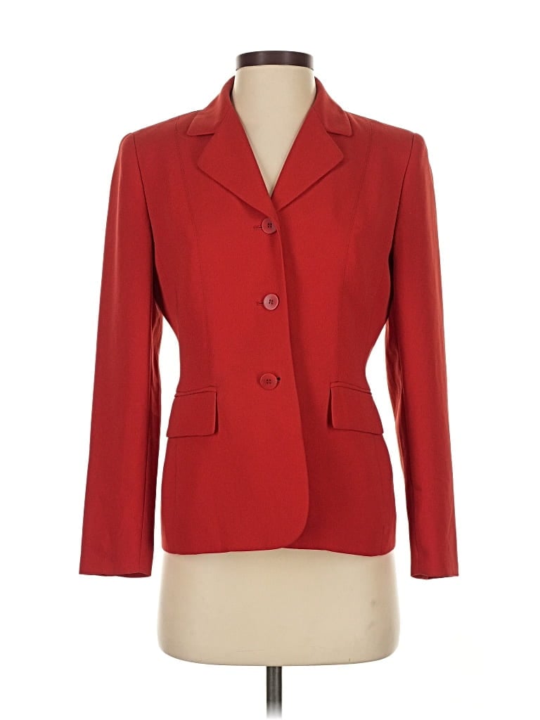 Pre-owned Le Suit Blazer Jacket In Red