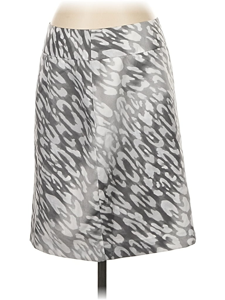 Pre-owned Ak Anne Klein Casual Skirt In Silver