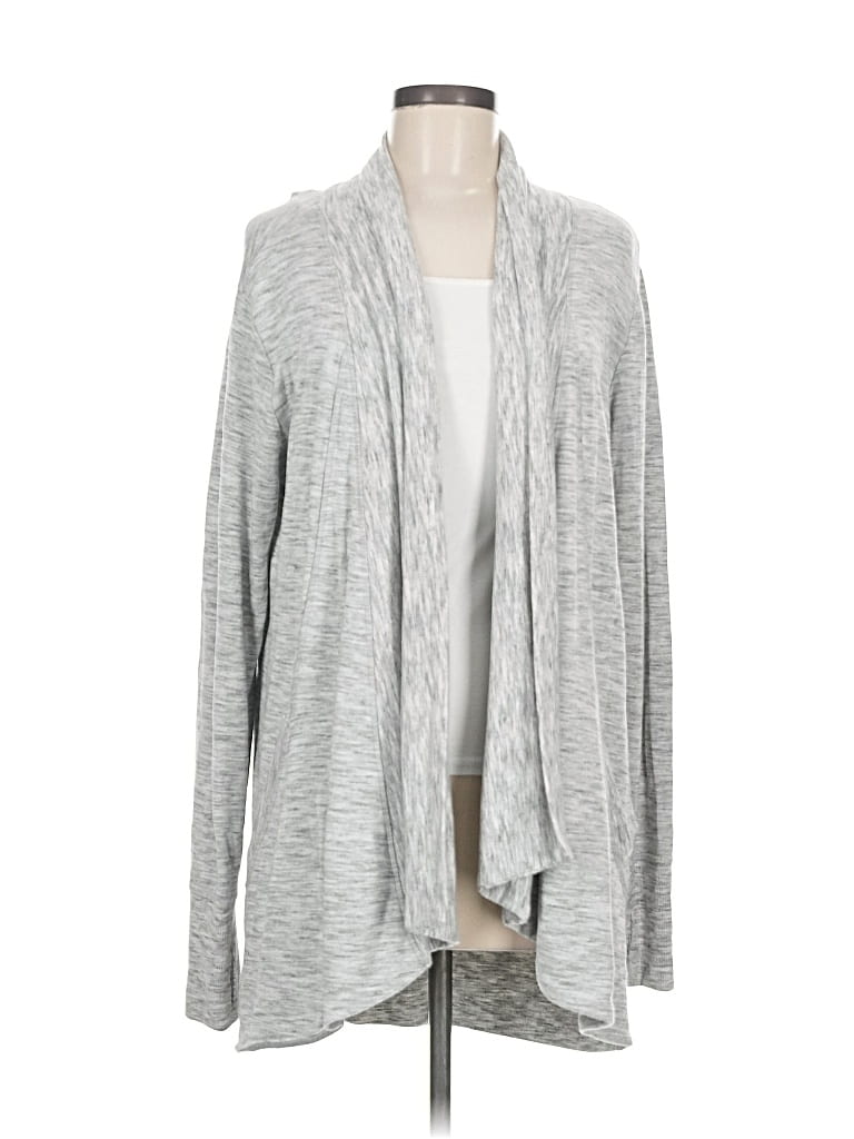 Pre-owned Athleta Cardigan Sweater In Gray