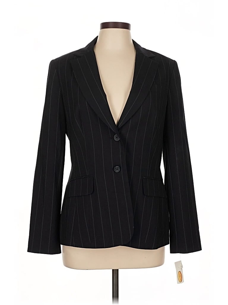 Pre-owned Talbots Blazer Jacket In Black