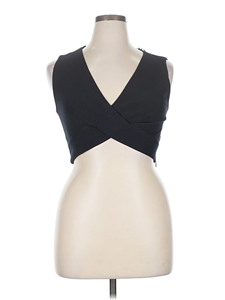 Pre-owned River Island Sleeveless Blouse In Black