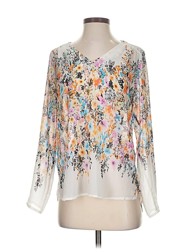 Pre-owned Alice Blue 3/4 Sleeve Blouse In White