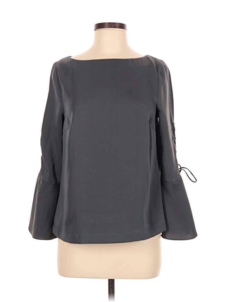 Pre-owned Mint Velvet 3/4 Sleeve Blouse In Gray