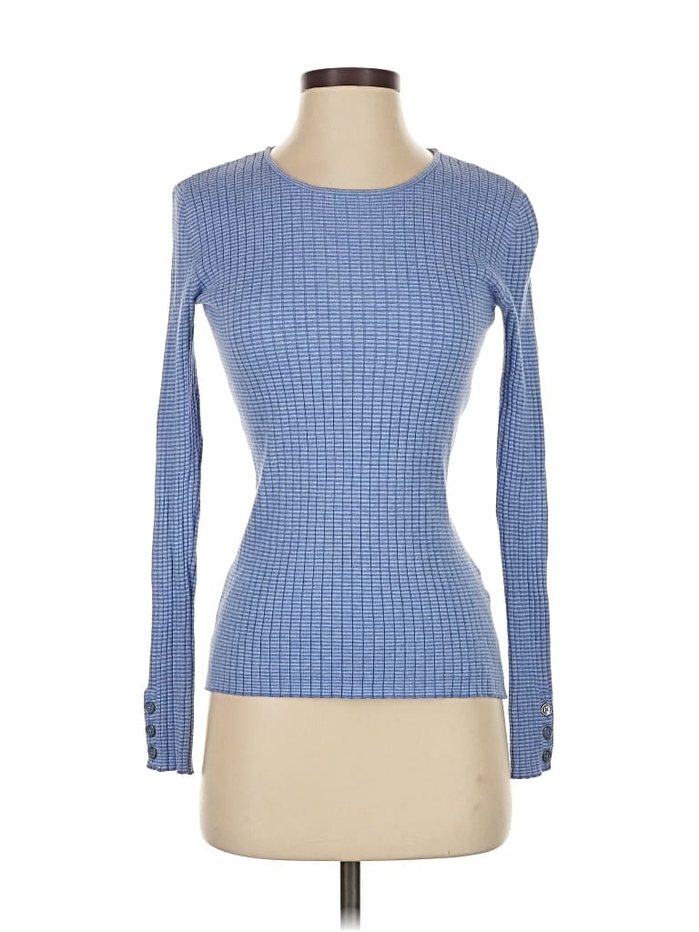 J. MCLAUGHLIN Pre-owned Long Sleeve Top Blue Boatneck Tops