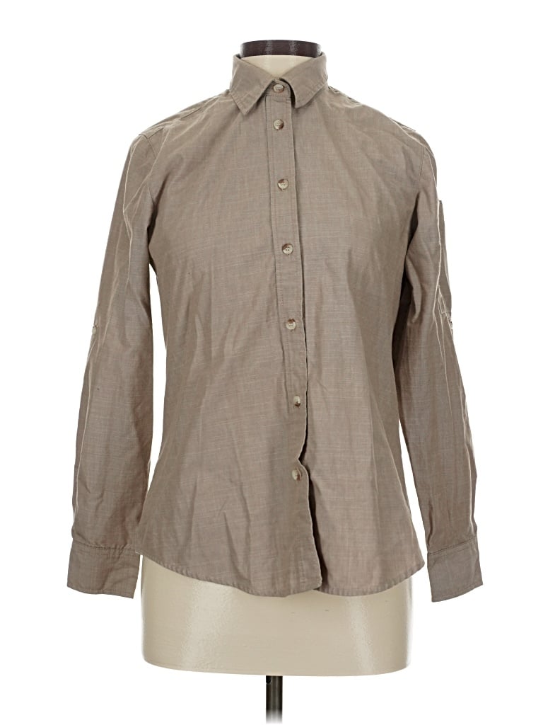 Pre-owned Collection Long Sleeve Blouse In Brown