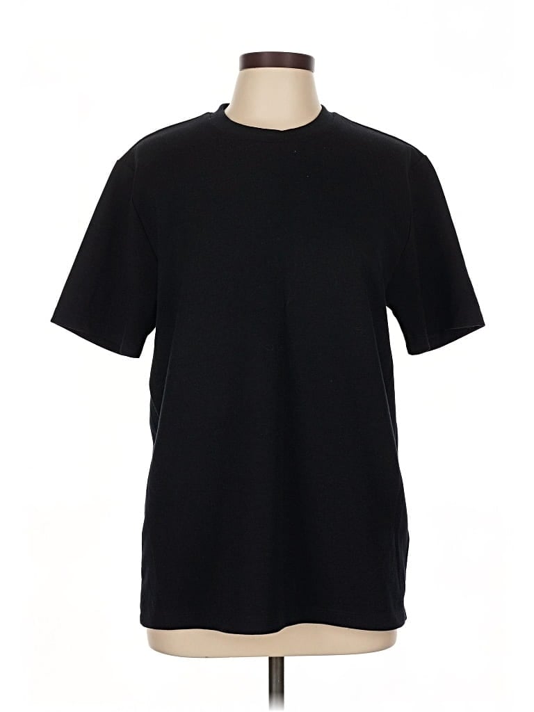Pre-owned Reiss Short Sleeve T-shirt In Black