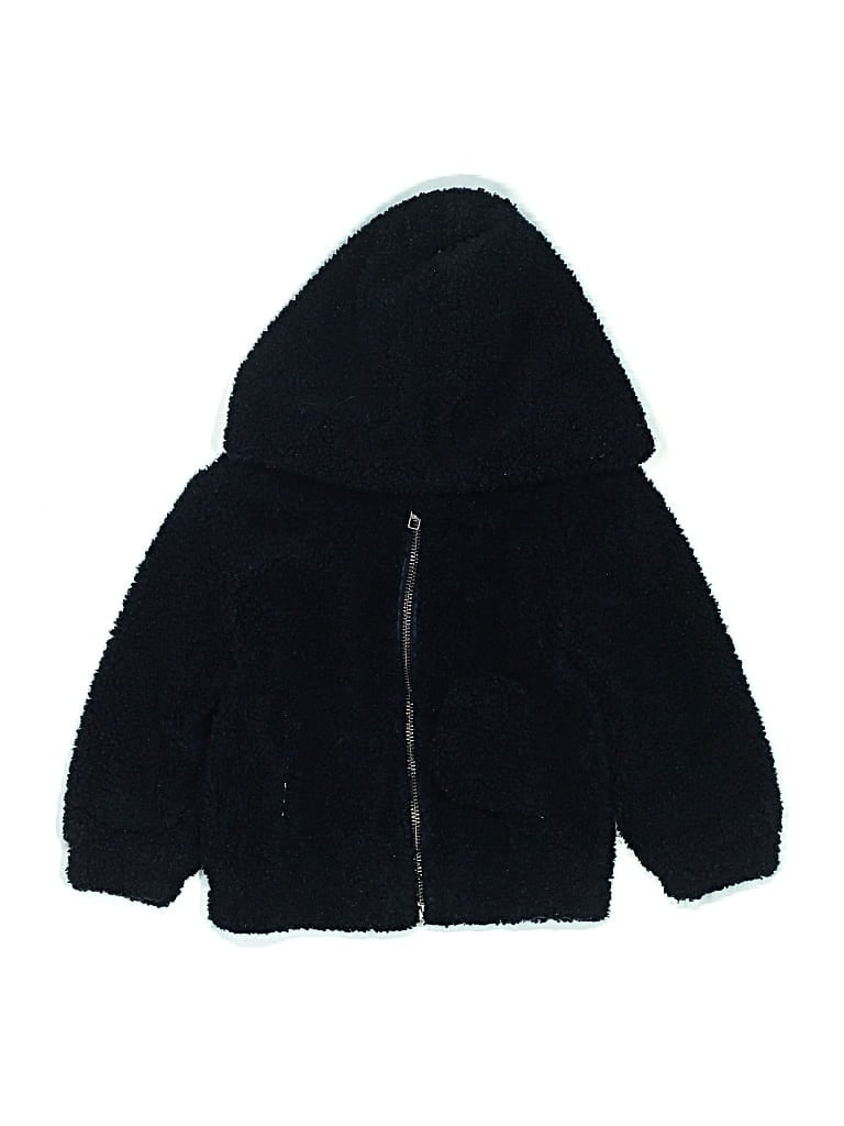 Pre-owned Bon Ton Kids' Zip Up Hoodie In Black