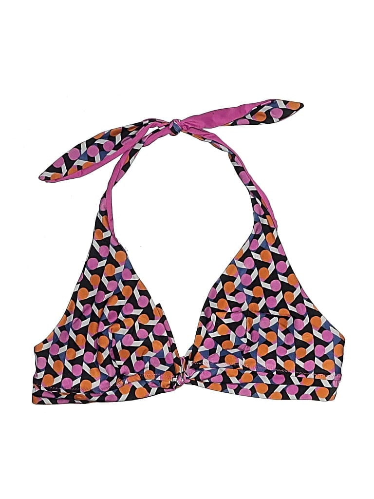 Pre-owned Zara Swimsuit Top Pink Print Pattern Swimwear