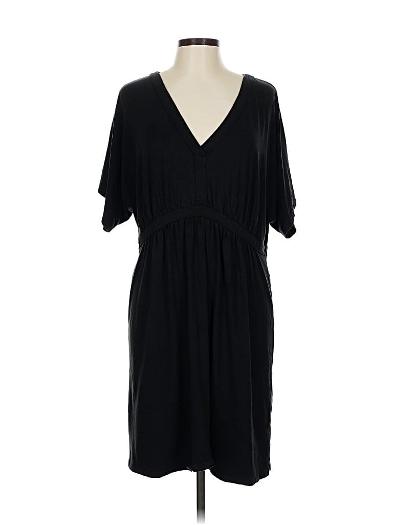Pre-owned Jjill Casual Dress In Black