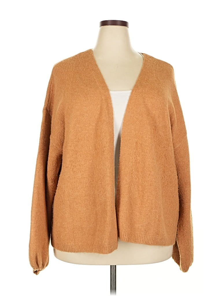 Pre-owned Bobeau Cardigan Sweater In Brown