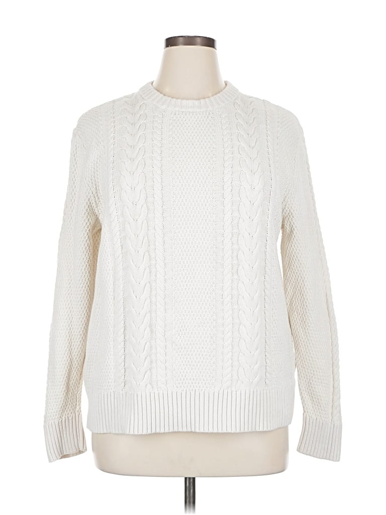 Pre-owned Merona Pullover Sweater In White