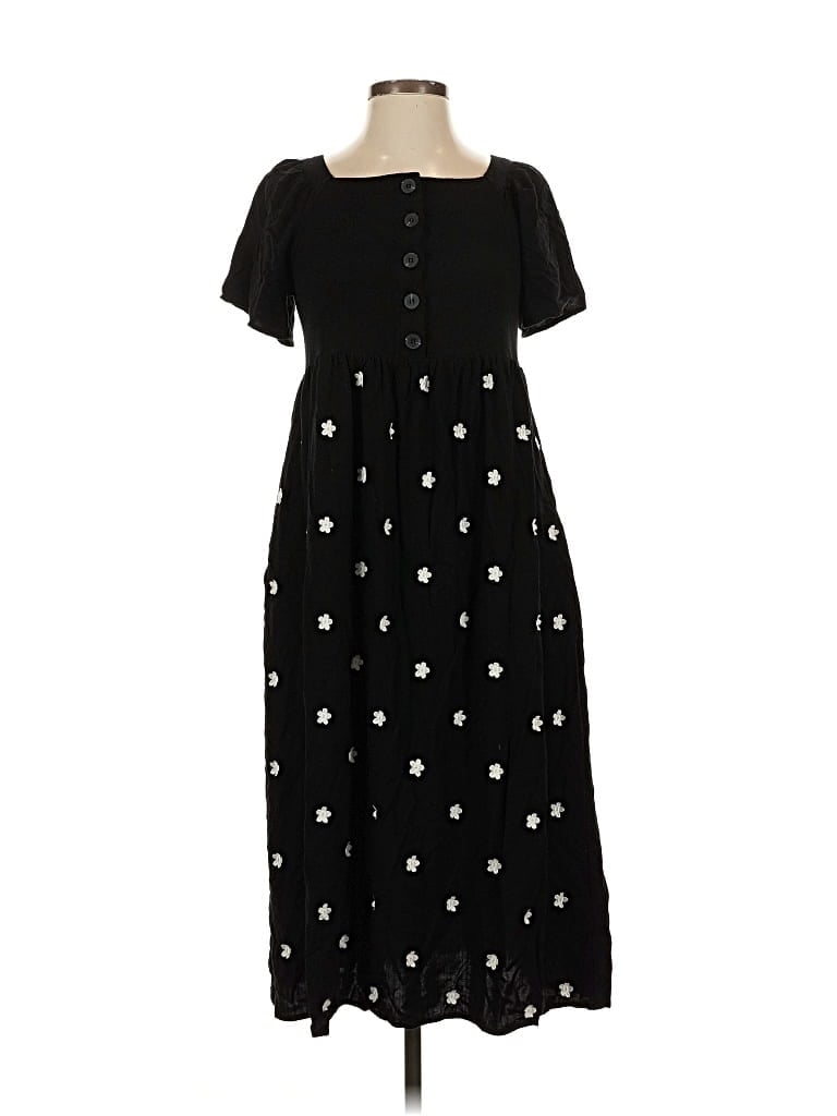 Pre-owned Assorted Brands Casual Dress In Black