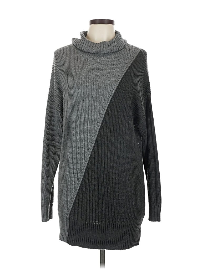 Pre-owned Alfani Turtleneck Sweater In Gray