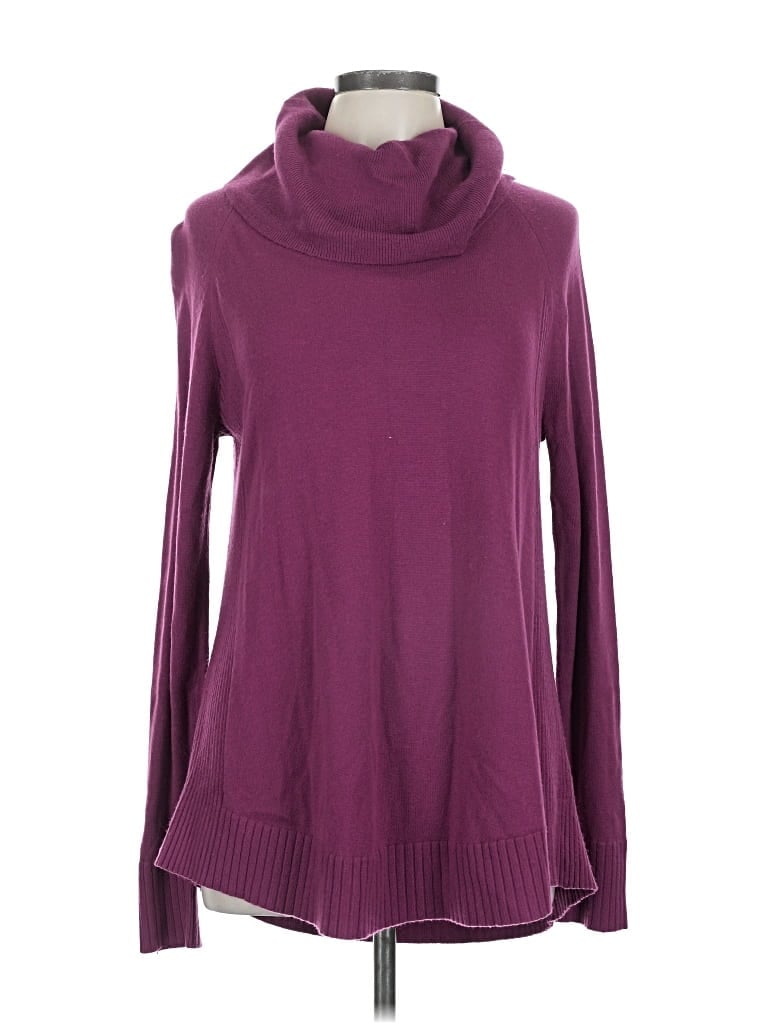 Pre-owned Ann Taylor Loft Turtleneck Sweater In Purple