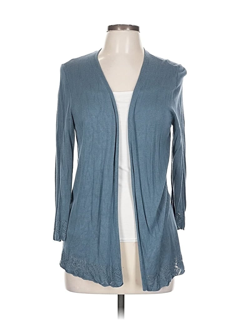 Pre-owned Ann Taylor Loft Outlet Cardigan Sweater In Blue