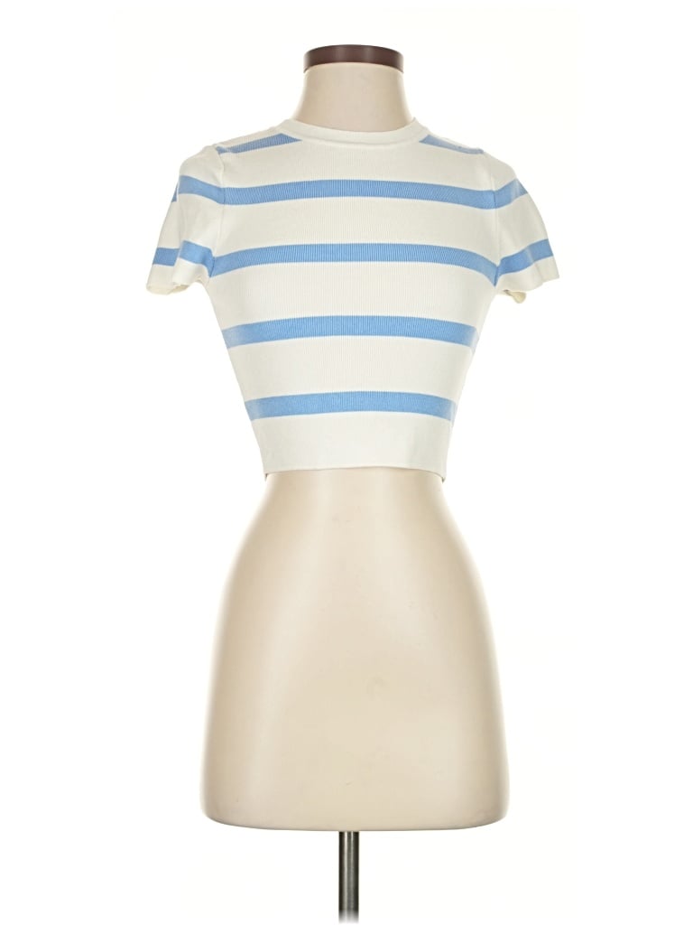 Pre-owned Zara Pullover Sweater In White